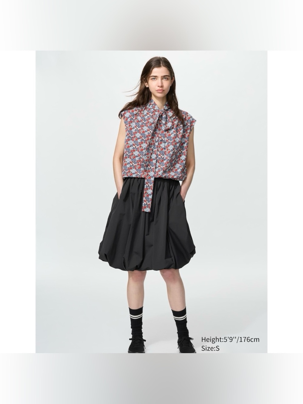 UNIQLO X FRISSO Bow Tie Sleeveless Blouse